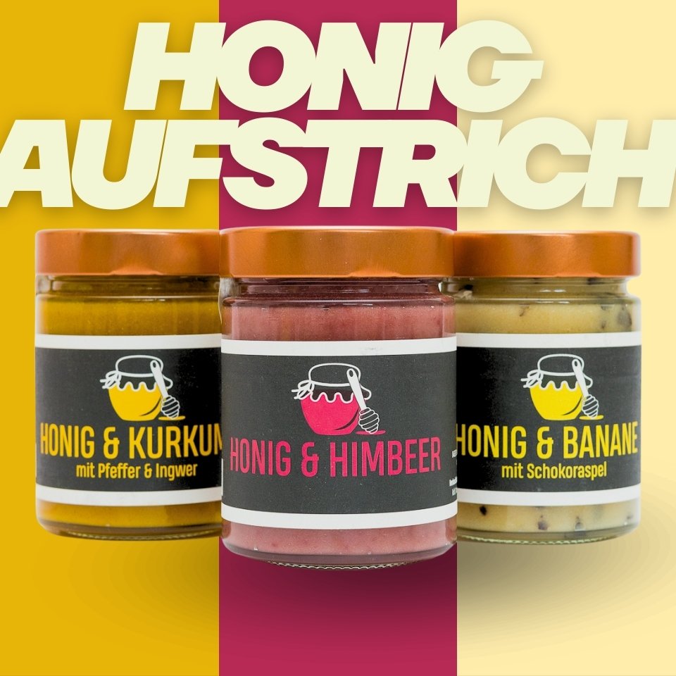 Honig Aufstrich im Set 6x 340g – Produktansicht
